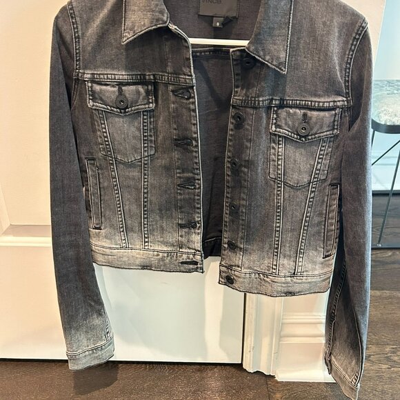 VINCE OMBRE JEAN JACKET, Size Small - Picture 1 of 7